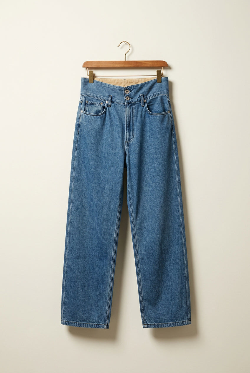 Rag & Bone Blue Relaxed Fit High Waisted Jeans Ladies Size 26
