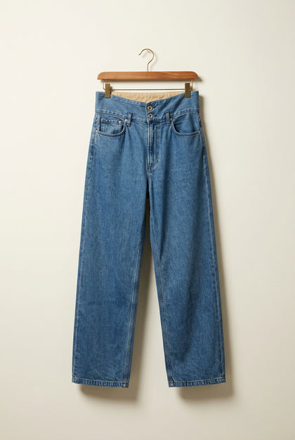 Rag & Bone Blue Relaxed Fit High Waisted Jeans Ladies Size 26