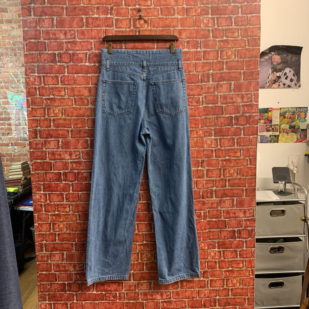 Rag & Bone Blue Relaxed Fit High Waisted Jeans Ladies Size 26