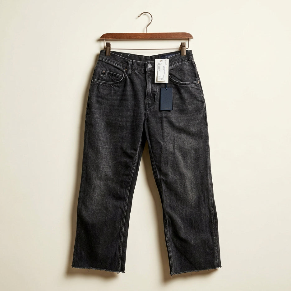 Allsaints Black Cropped Jeans Ladies Size 28