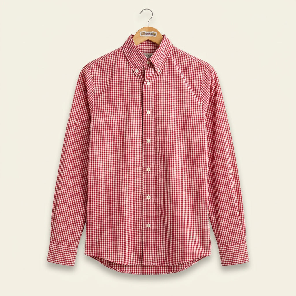 Jack Spade Red Check Pattern Button Down Men’s Size XS