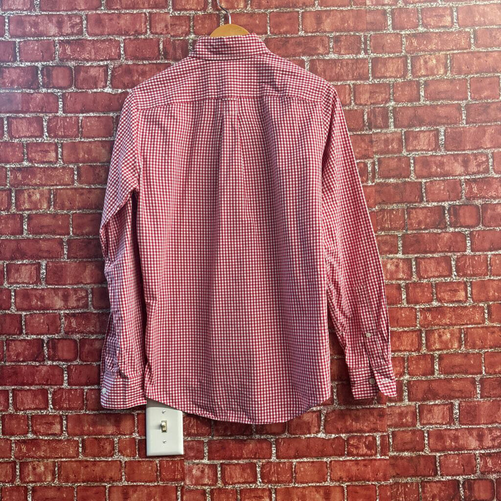 Jack Spade Red Check Pattern Button Down Men’s Size XS