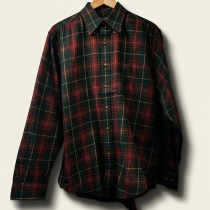 Brooks Brothers Red Plaid Flannel Shirt Men’s Size M