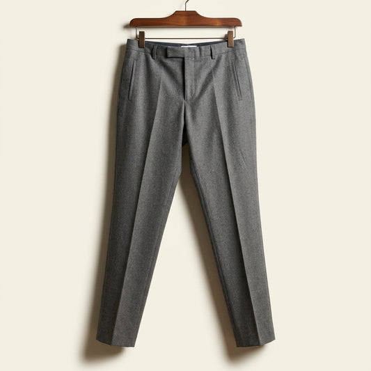 A.P.C. Trousers Herringbone Wool/Cotton Grey Men’s Size M