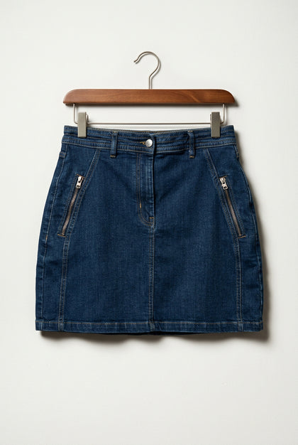 Pilcro Blue Denim Mini Skirt Ladies Size 6