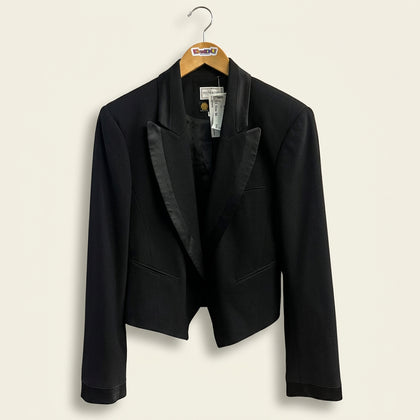Henri Bendel Black Tuxedo Style Blazer Jacket Ladies Size P