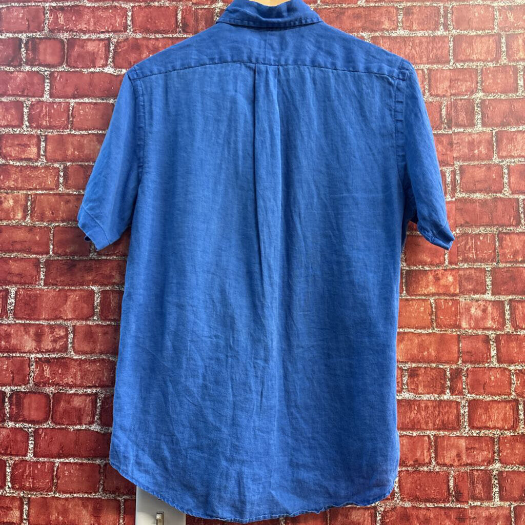 Polo Ralph Lauren Hand Embroidered Penguin SS Button Up Size S