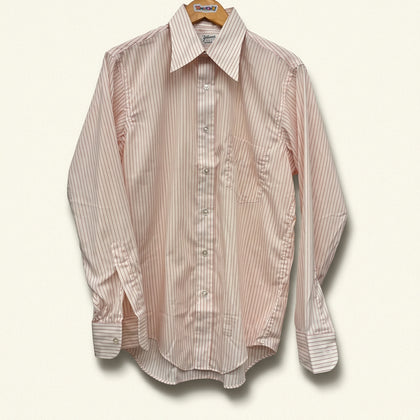 Enro Vintage Red Pinstripe Dress Shirt Men’s Size L