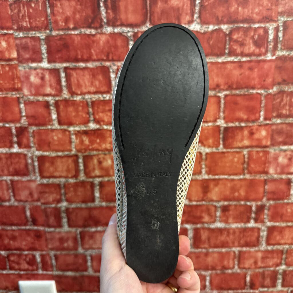 FS/NY Gold Snake Pattern Ballet Flats Size 6.5L