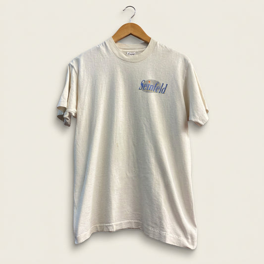 Vintage Seinfeld 1993 The Kramer Portrait Graphic T-Shirt White/Brown/Blue/Multi Men’s Size M