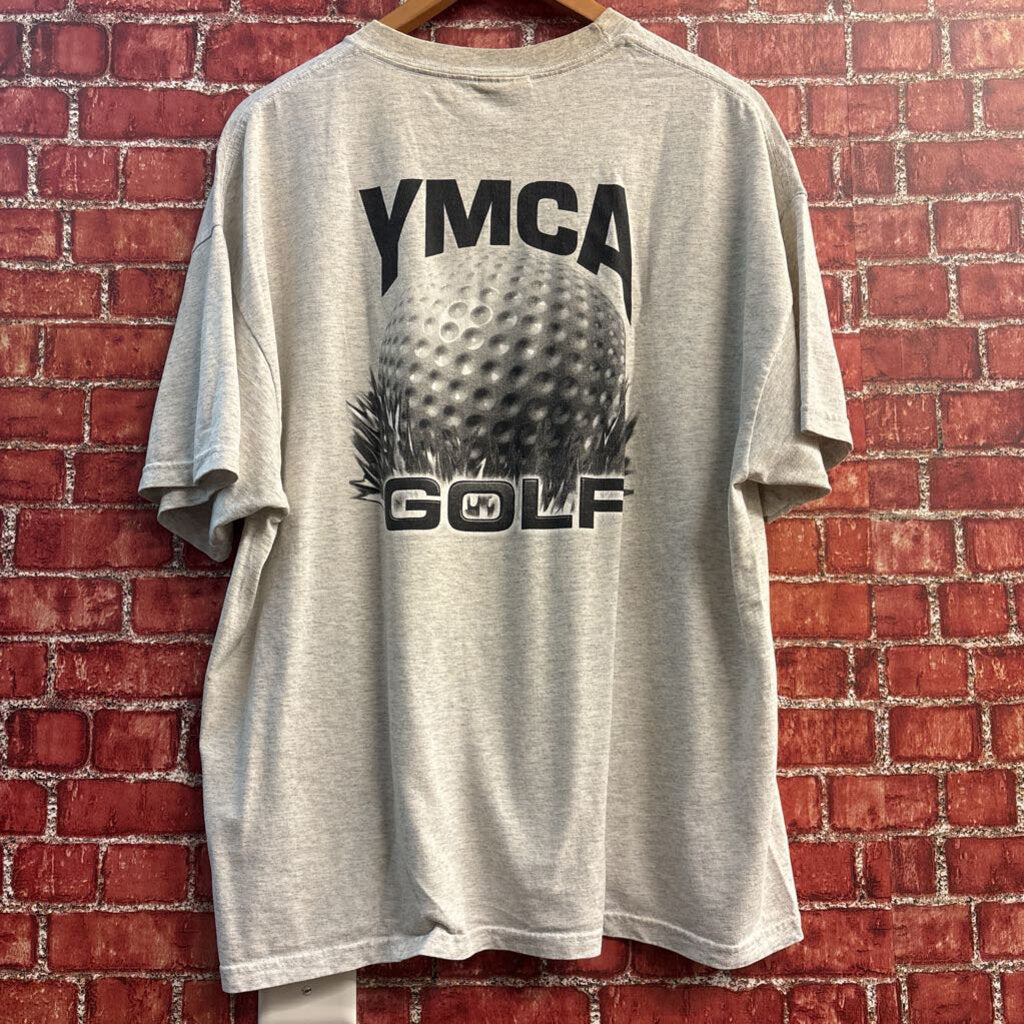 YMCA of Greater Boston Annual Golf Tournament Graphic T-Shirt Grey/Black Size XL