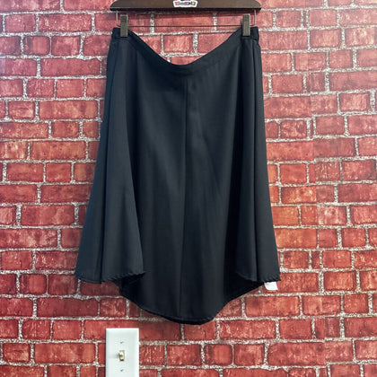 Vintage Chaus Midi A-Line Skirt Black Size 14