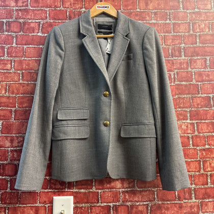 J. Crew Schoolboy Blazer Gold Buttons Grey Size 8