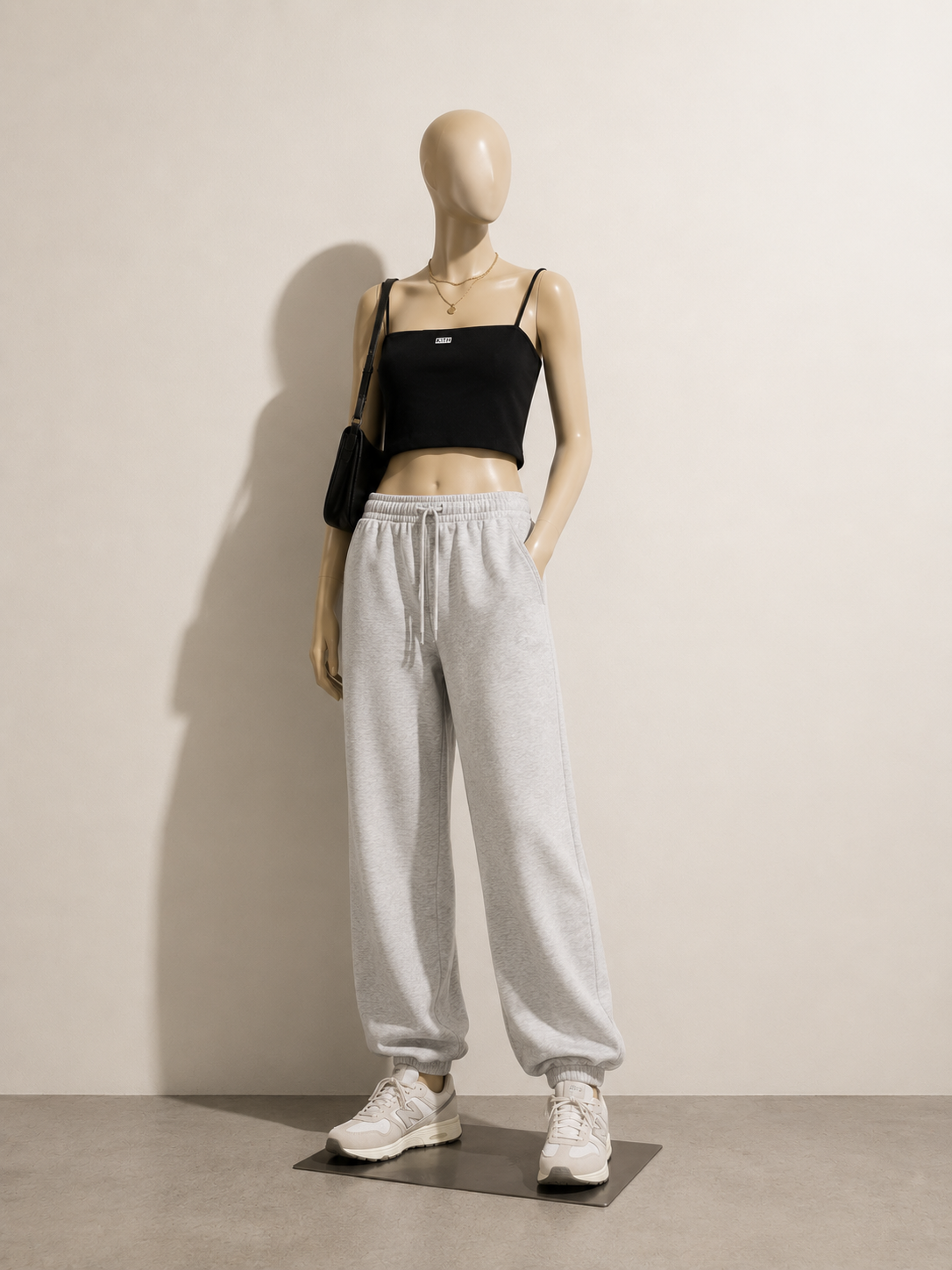 Kith Tank Crop Black Ladies Size S