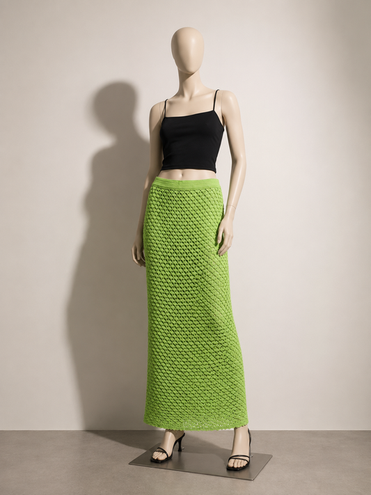 SER.O.YA maxi knit skirt Green Ladies Size M/L