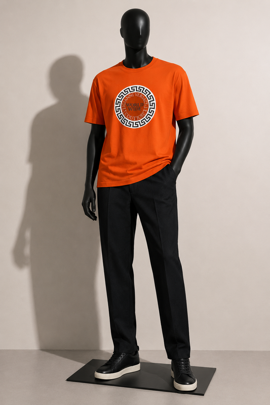 Versace X Elton John Vintage Tour Tee Orange Size XL