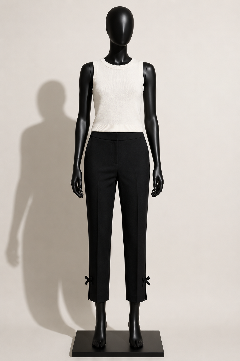 Kate Spade Trousers Ankle Bows Black Size 4