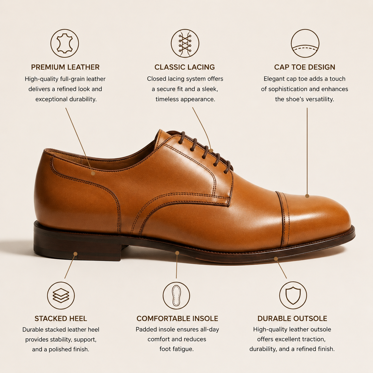 Berluti Brown Oxford Size 6M