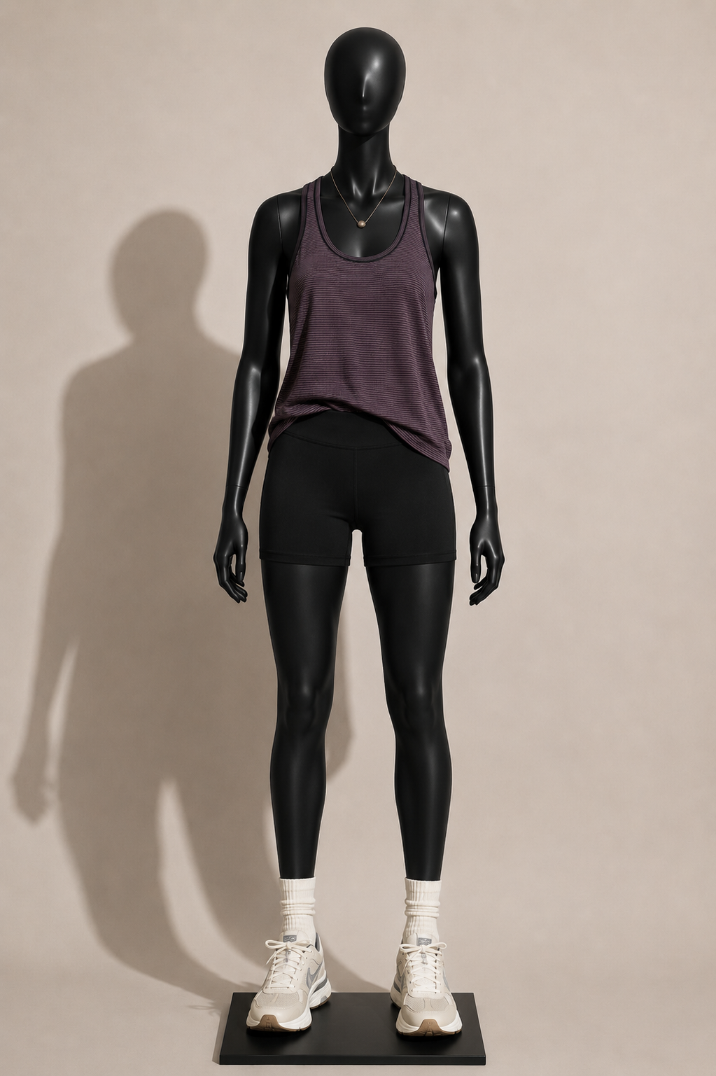 Lululemon Tank Racerback Stripes Black/Purple