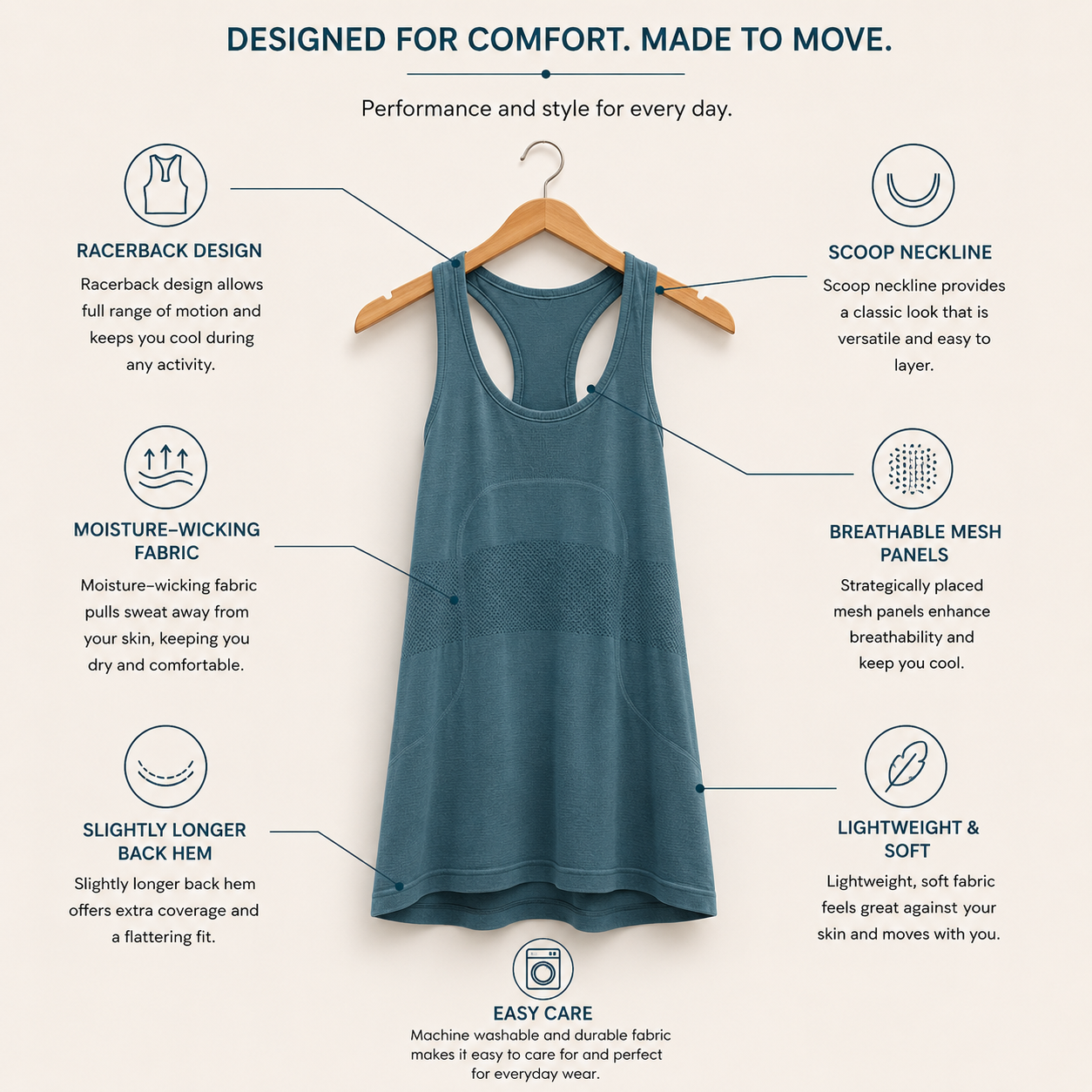Lululemon Tank Racerback Pale Blue