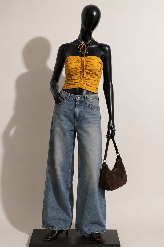 J.Crew Halter String Top Orange Ladies Size XL
