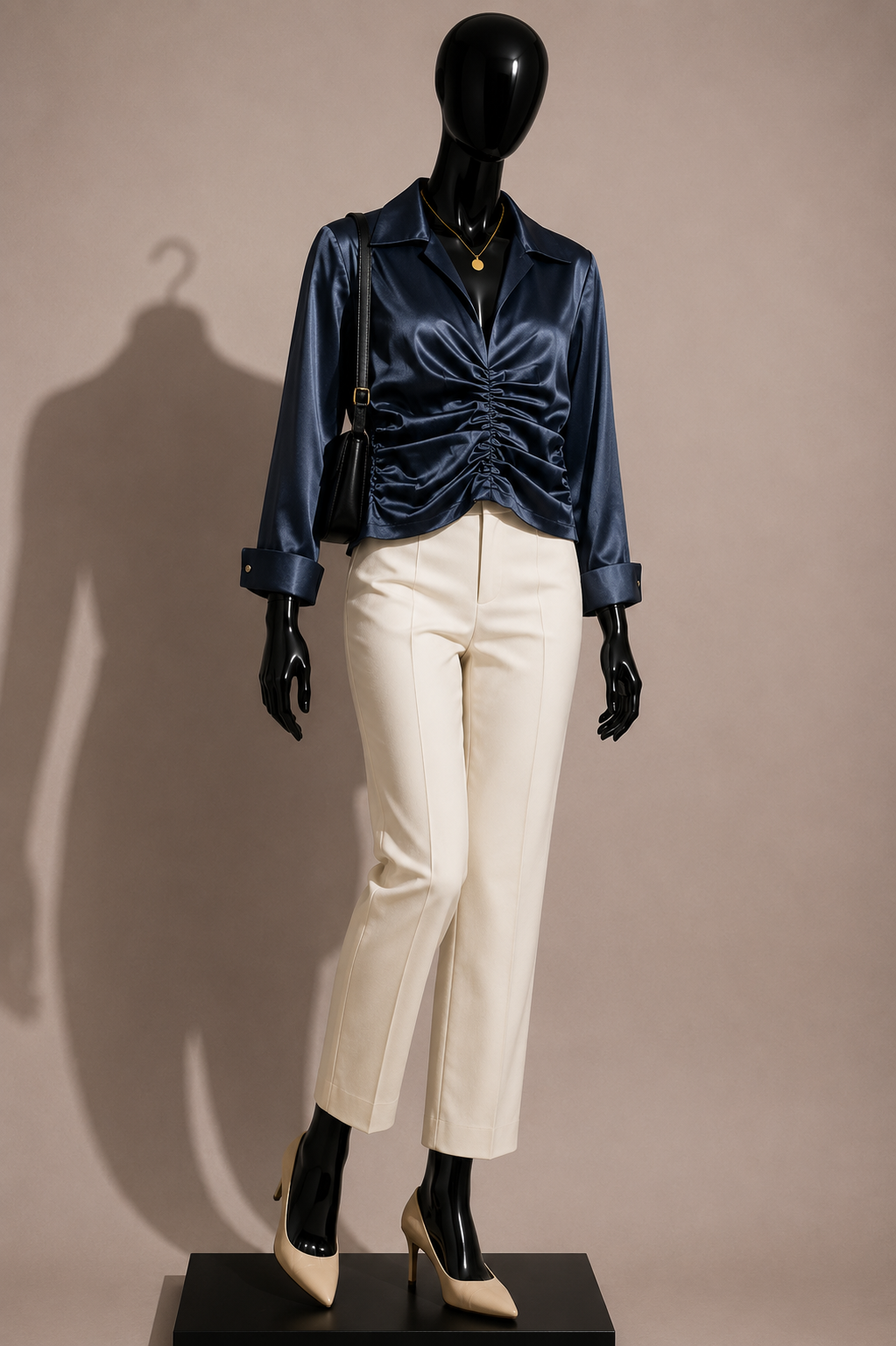 Tadashi Top Metallic Blue/Grey Ladies Size 12