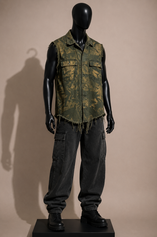ABL Vintage Belgium Military Vest Army Green Size XL