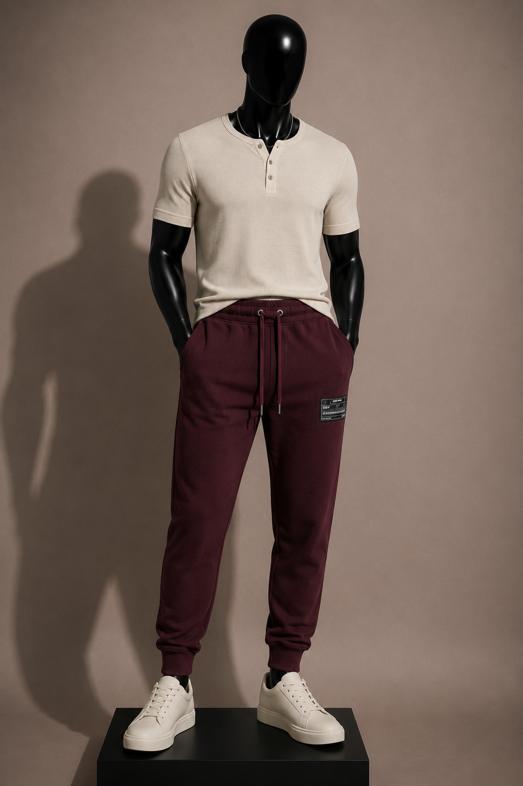Helmut Lang Joggers Patch Maroon Men’s Size L
