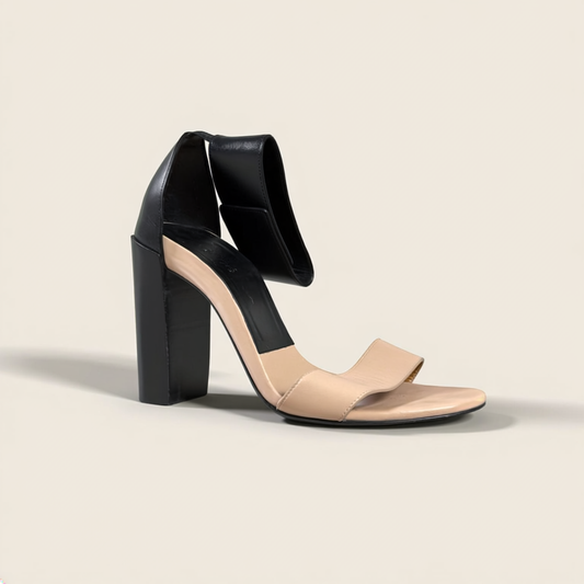 Chloe Two Tone Pumps on off-white editorial background