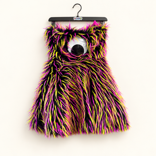 devowevo eyeball dress on off-white background